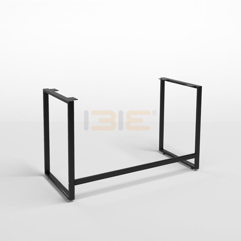 Bộ Bàn Oak-F Đen Và Ghế Có Tay Đen IBIE IB505