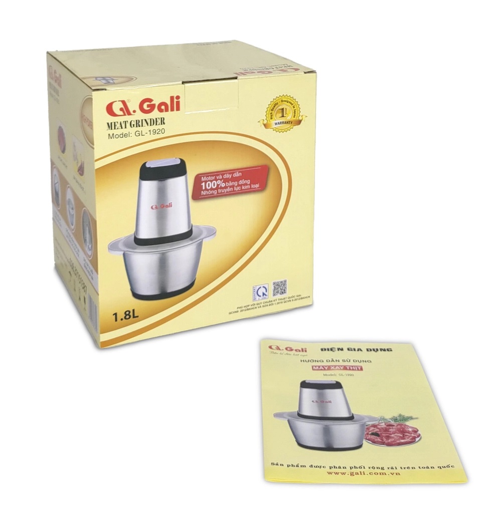 Máy xay thịt 1.8 lít Gali GL-1920 - Hàng chính hãng