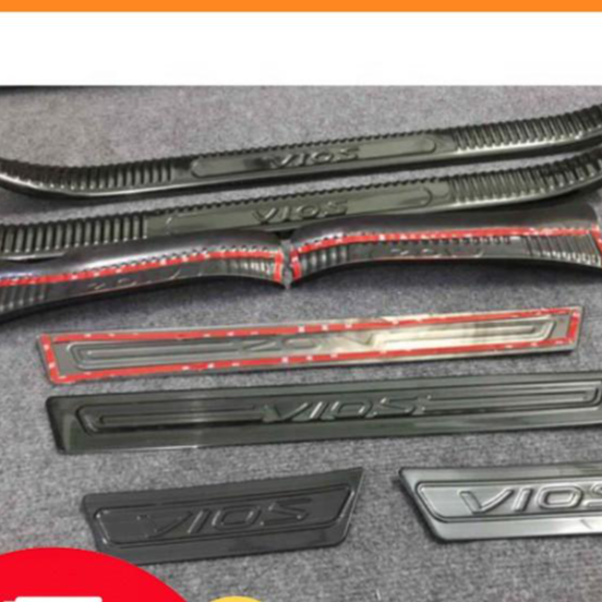 Bậc giẫm chân trong ngoài xe dành cho Toyota Vios 2019 2020 2021 mẫu titan - ốp chống xước bậc cửa xe