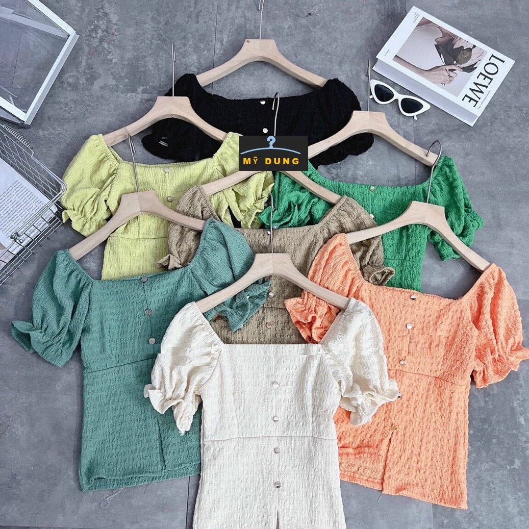 ÁO KIỂU TAY PHỒNG-MẶC ĐƯỢC 2 KIỂU- TRỄ VAI KHOE VAI TRẦN, ĐƠN GIÃN NHƯNG XINH CỰC NHOA