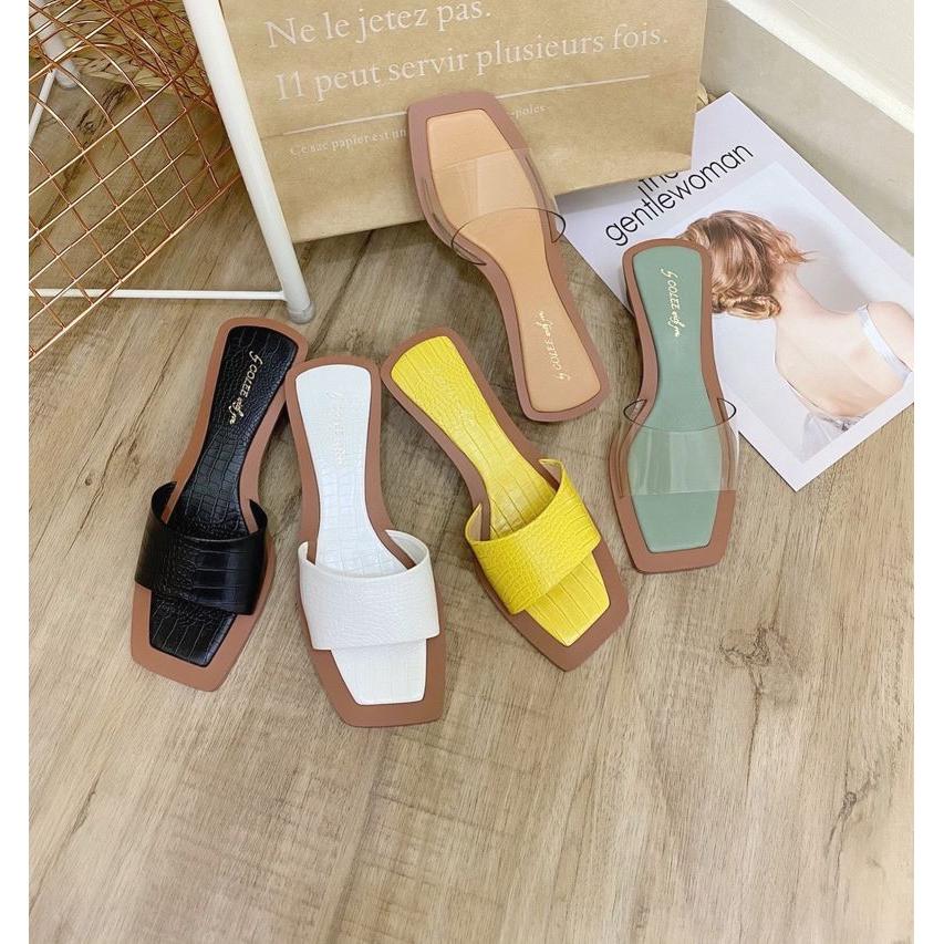 GUỐC GỖ GÓT TRÒN QUAI DA MỀM VÀ QUAI TRONG 5P