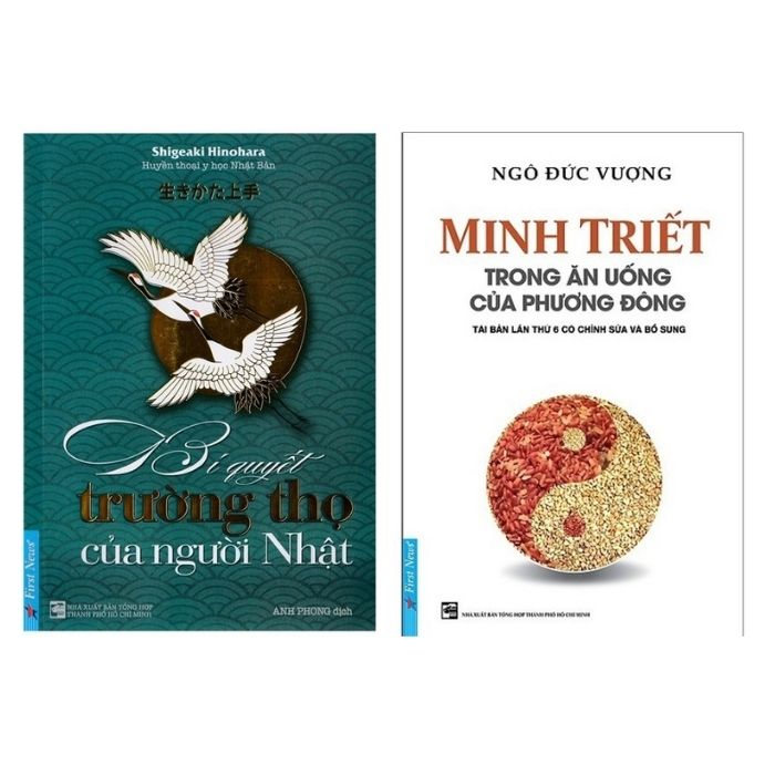 Hình ảnh Combo Bí Quyết Trường Thọ của Người Nhật Minh Triết + Trong Ăn Uống Của Phương Đông (Tái Bản)