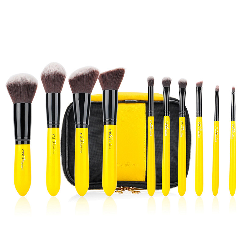 Bộ Cọ Trang Điểm 10 Cây MSQ 10pcs Professional Soft Synthetic Hair Makeup Brush Set