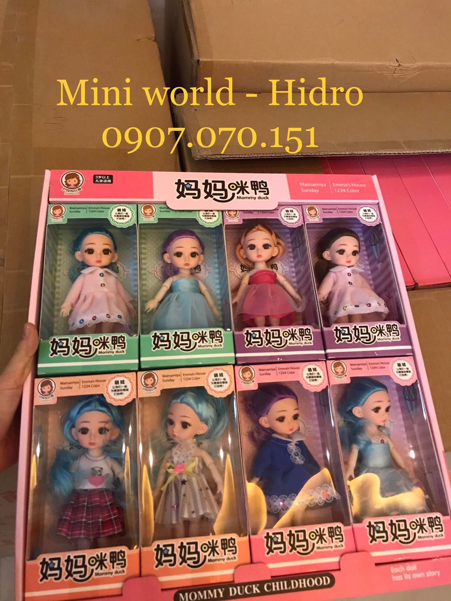 Búp bê Baboliy bjd 16cm khớp có hộp