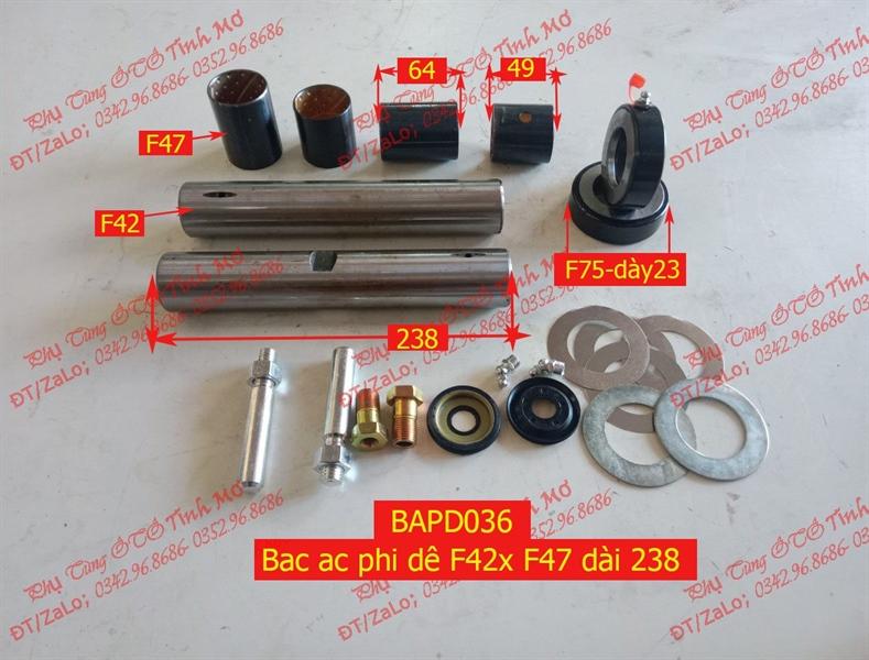 Bạc ắc phi dê F42x F47 dài 238