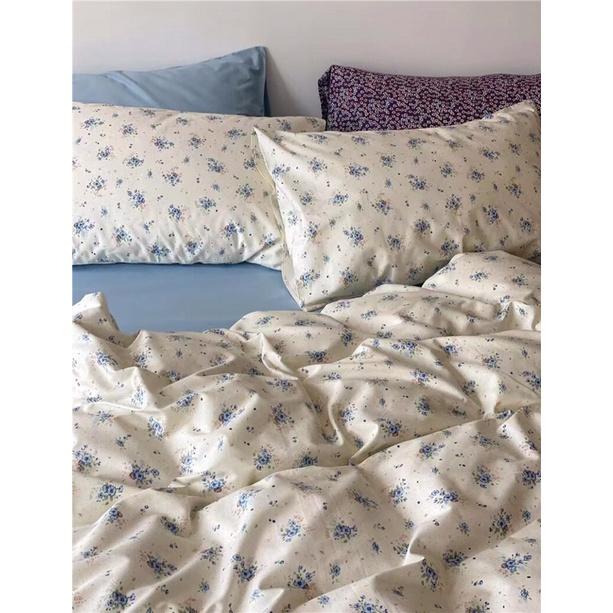 Bộ chăn ga gối cotton living 4 món