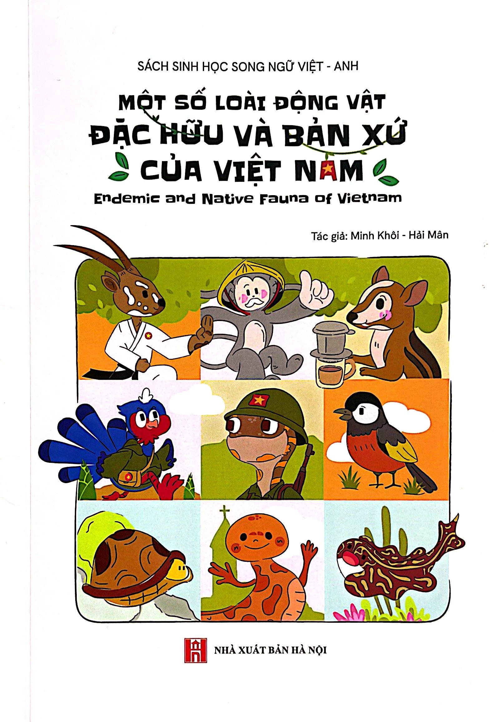 Sách - Một Số Loài Động Vật Đặc Hữu Và Bản Xứ Của Việt Nam - Endemic And Native Fauna Of Vietnam
