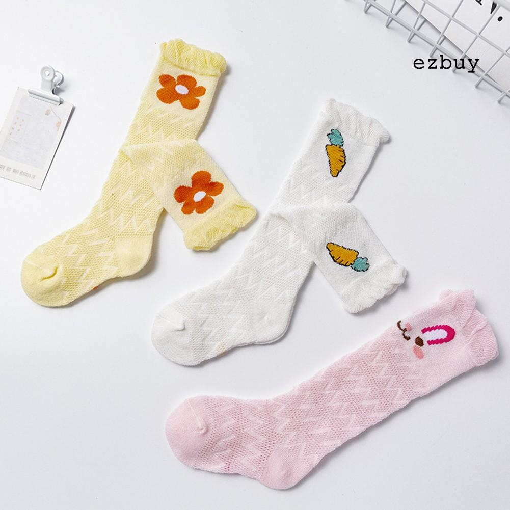 Set 3 Đôi Vớ Cotton Thoáng Khí Dễ Thương Cho Bé