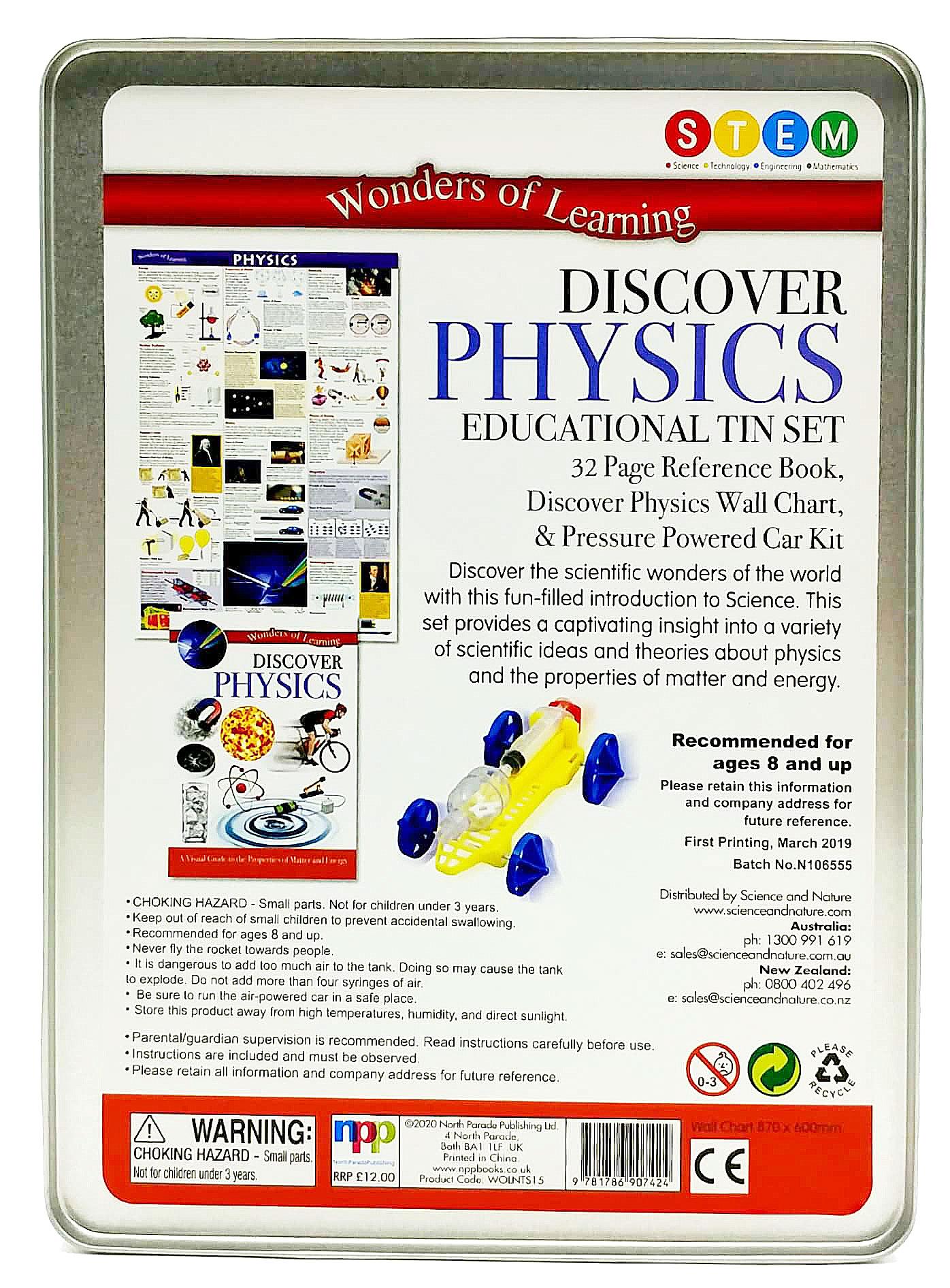 Wonder Of Learning - Physics - Educational Tin Set