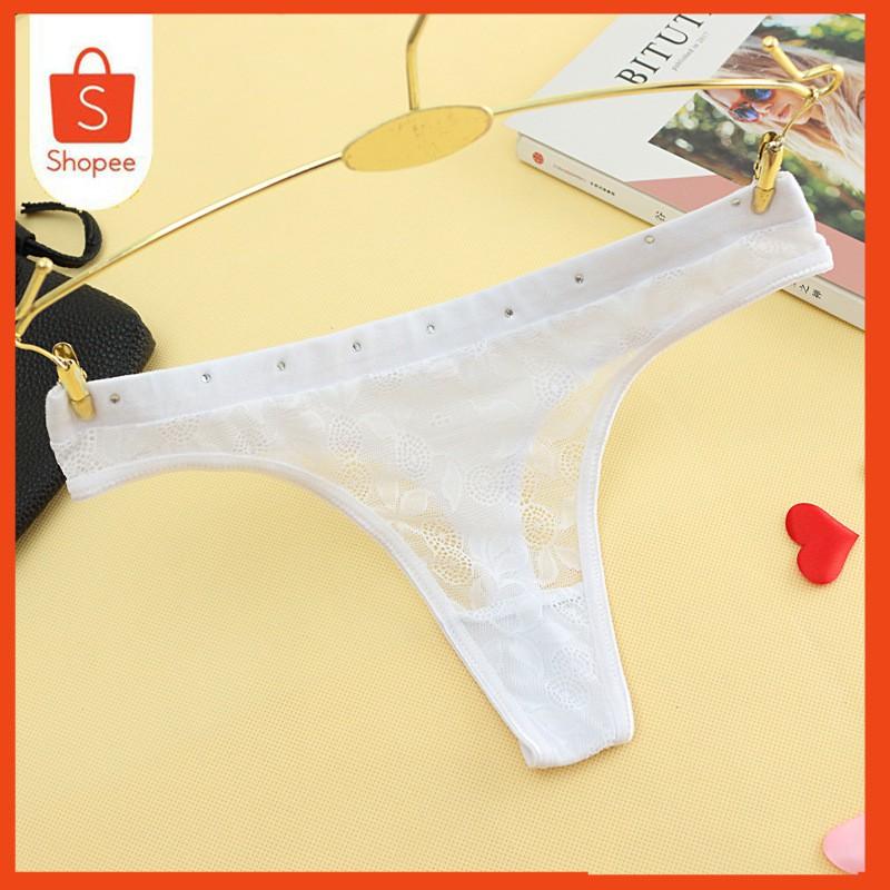 Quần lót ren nữ lọt khe quyến rũ gợi cảm - Chất liệu ren hoa mềm co giãn - Mã DL024