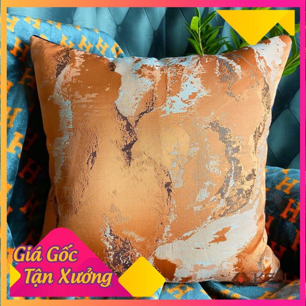 Gối Tựa Lưng Gối Tựa Sofa, Gối Vuông Trang Trí Hoa Văn Hiện Đại Kích Thước 45x45cm
