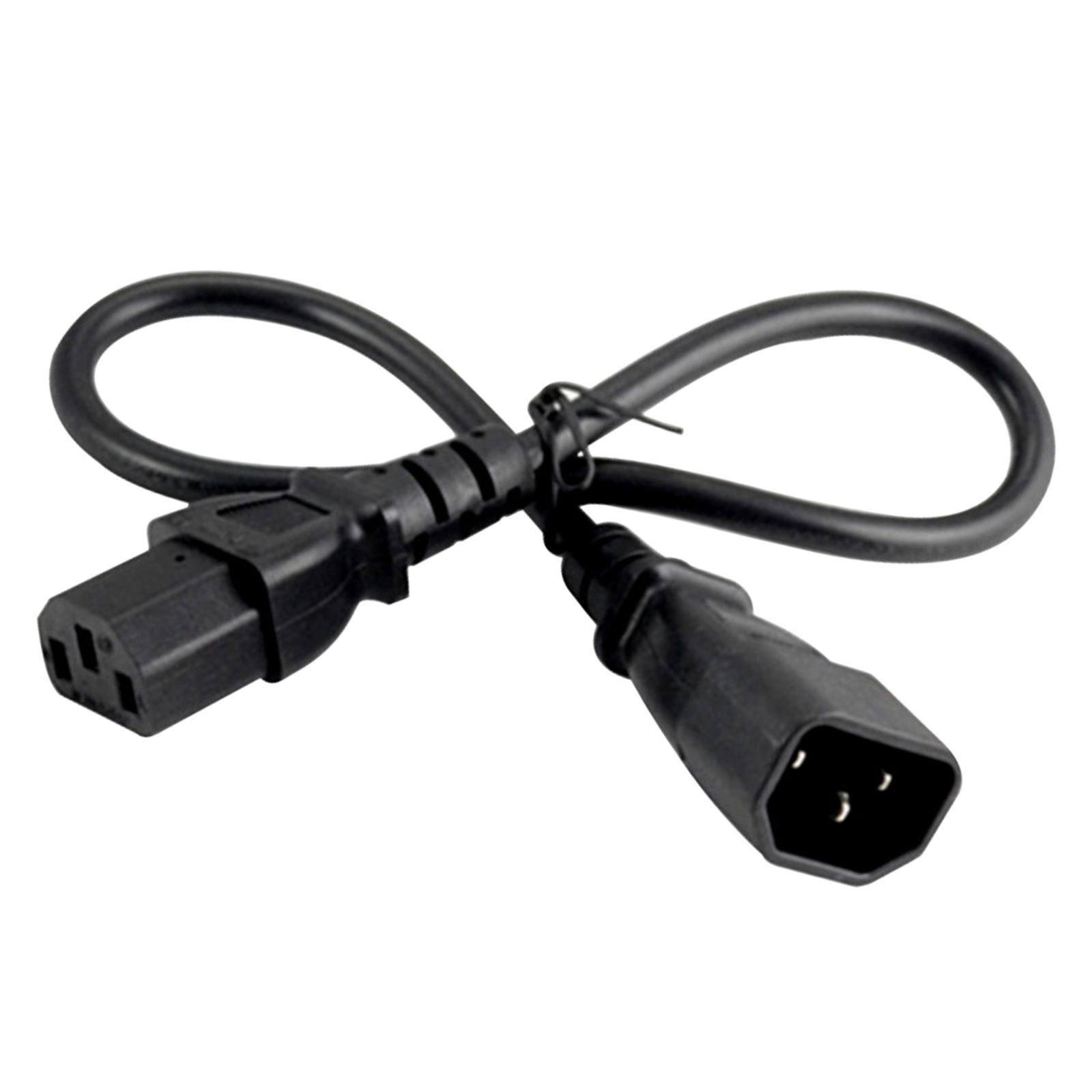 IEC320-C14 to IEC320-C13 Power Cable Direct Replaces Low Resistance Male to Female Power Line