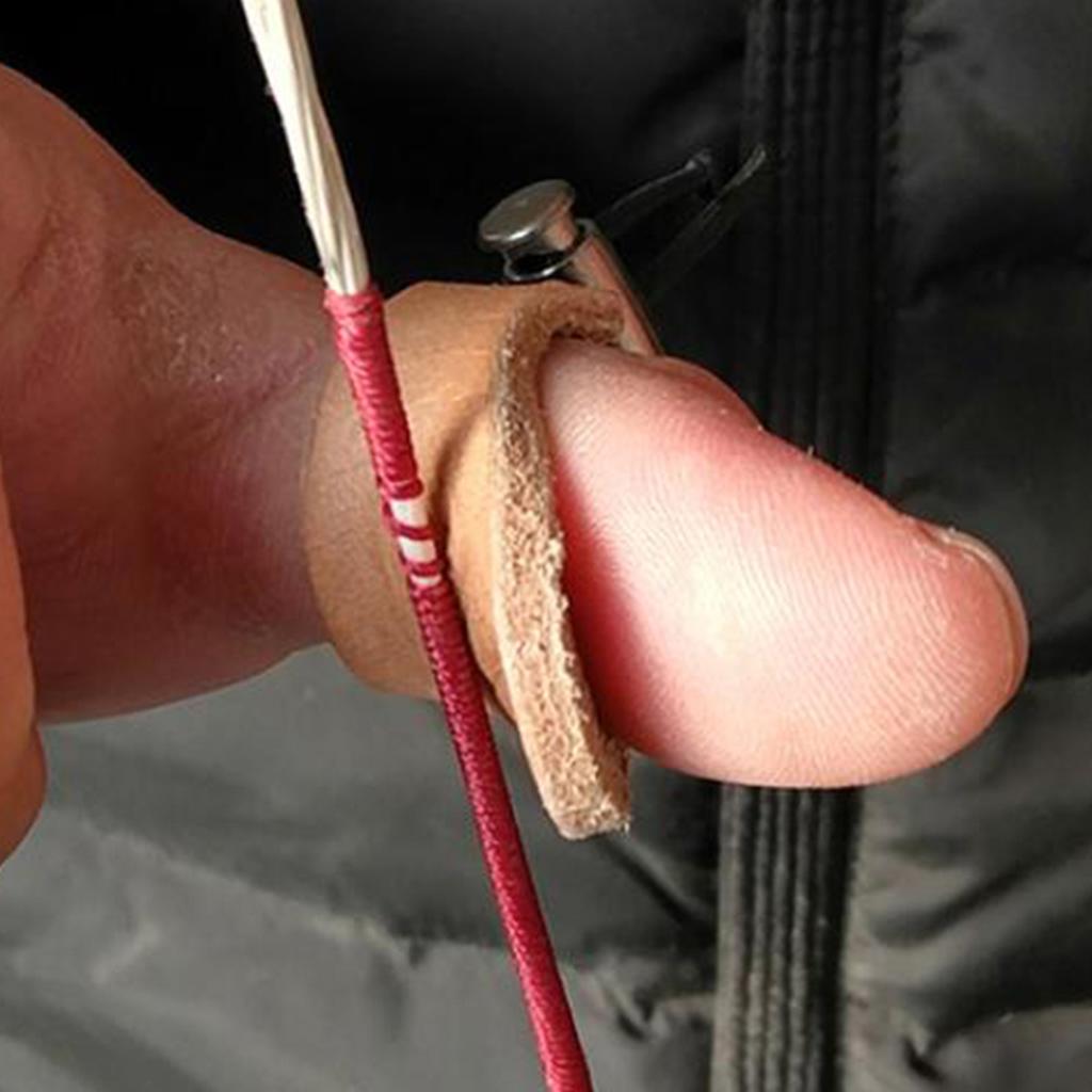 Premium Thumb Ring Release Archery Finger Tabs Finger Saver Protect Guard