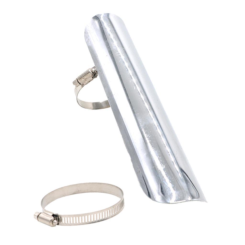 Motorcycle Exhaust  Pipe Protector Heat  for   Chrome