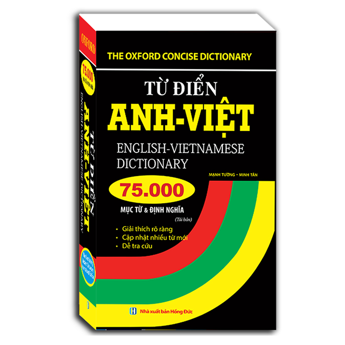Hình ảnh Từ Điển Anh Việt 75000 Mục Từ Và Định Nghĩa (Bìa Mềm)