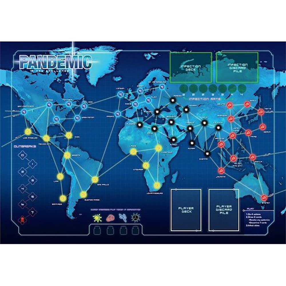 Trò Chơi Pandemic Board Game Thẻ Bài Vui Nhộn