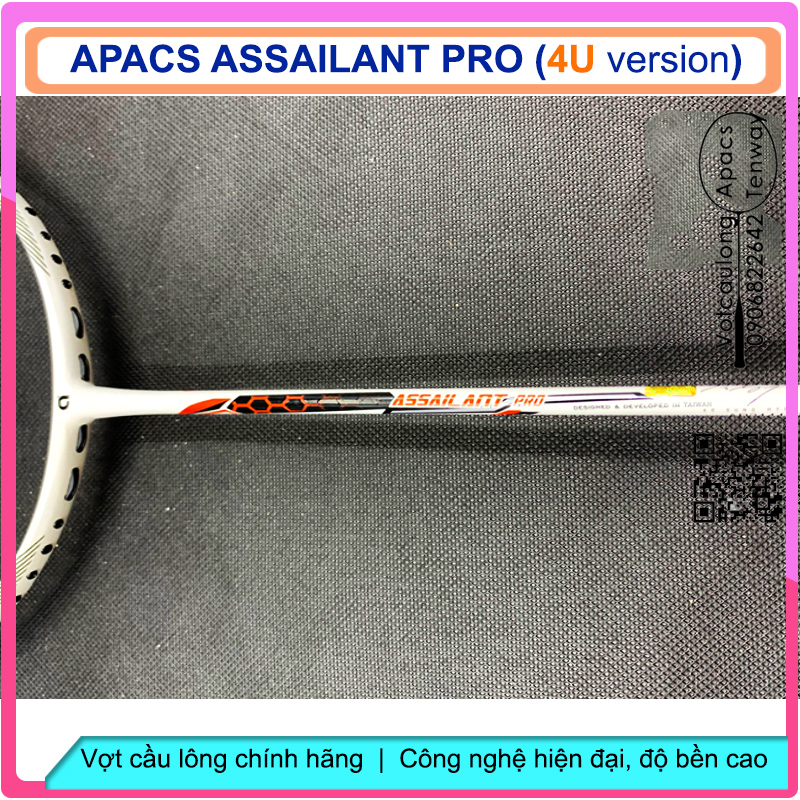 Vợt cầu lông Apacs Assailant Pro (4U) – Vợt cao cấp thiên công nhưng phòng thủ cũng rất ổn