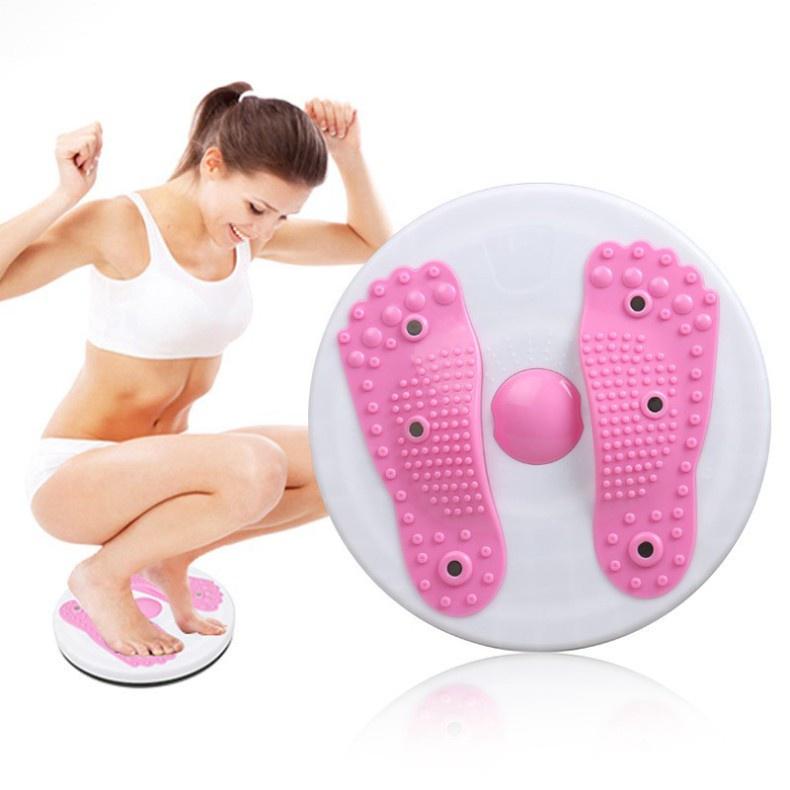 ĐĨA XOAY EO TẬP BỤNG HÌNH BÀN CHÂN CÓ GAI NỔI THẾ HỆ MỚI - siêu bền , chịu lực tốt,