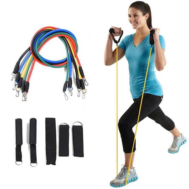 Bộ 5 Dây Đa Năng Ngũ Sắc Đàn Hồi Kháng Lực Tập Gym , Fitness , Yoga, Rèn Luyện Sức Khoẻ Cho Nam Nữ - Chất Lượng Hàng Loại 1- Hàng Chính Hãng MINIIN