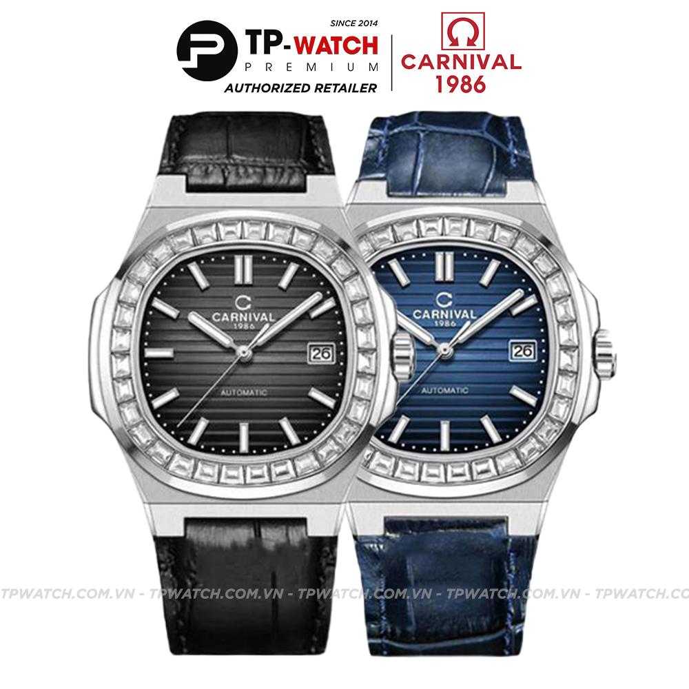 Đồng Hồ Nam Dây Da Carnival Nautilus 8108G-VT-D Automatic - Kính Sapphire - Size 41mm - 2 Màu - 8108G-VT-DD-D - 8108G-VT-DX-X