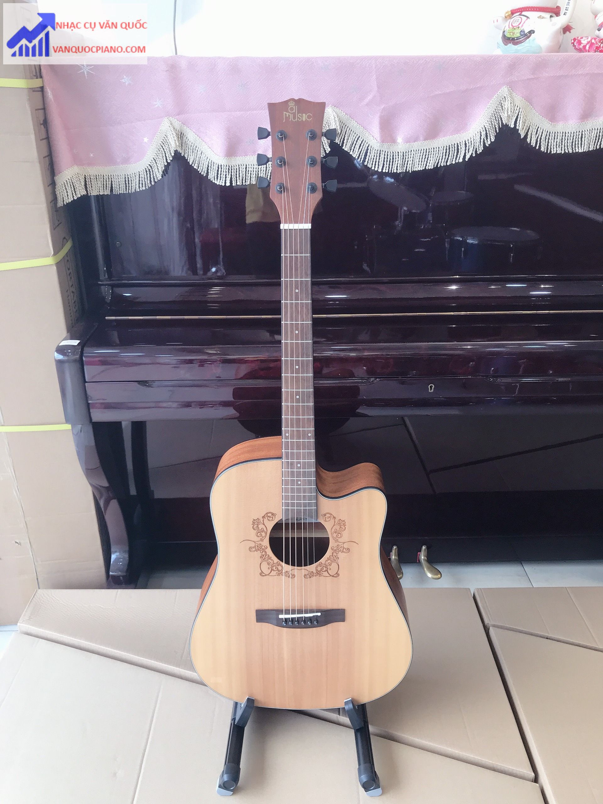 Đàn Guitar Acoustic AL 150 + Tặng Kèm Bộ Phụ Kiện 6 Món