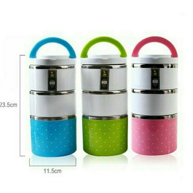 HỘP ĐỰNG CƠM GIỮ NHIỆT INOX 3 TẦNG