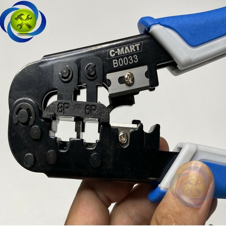 Kìm bấm dây mạng C-Mart B0033 loại 6P 8P