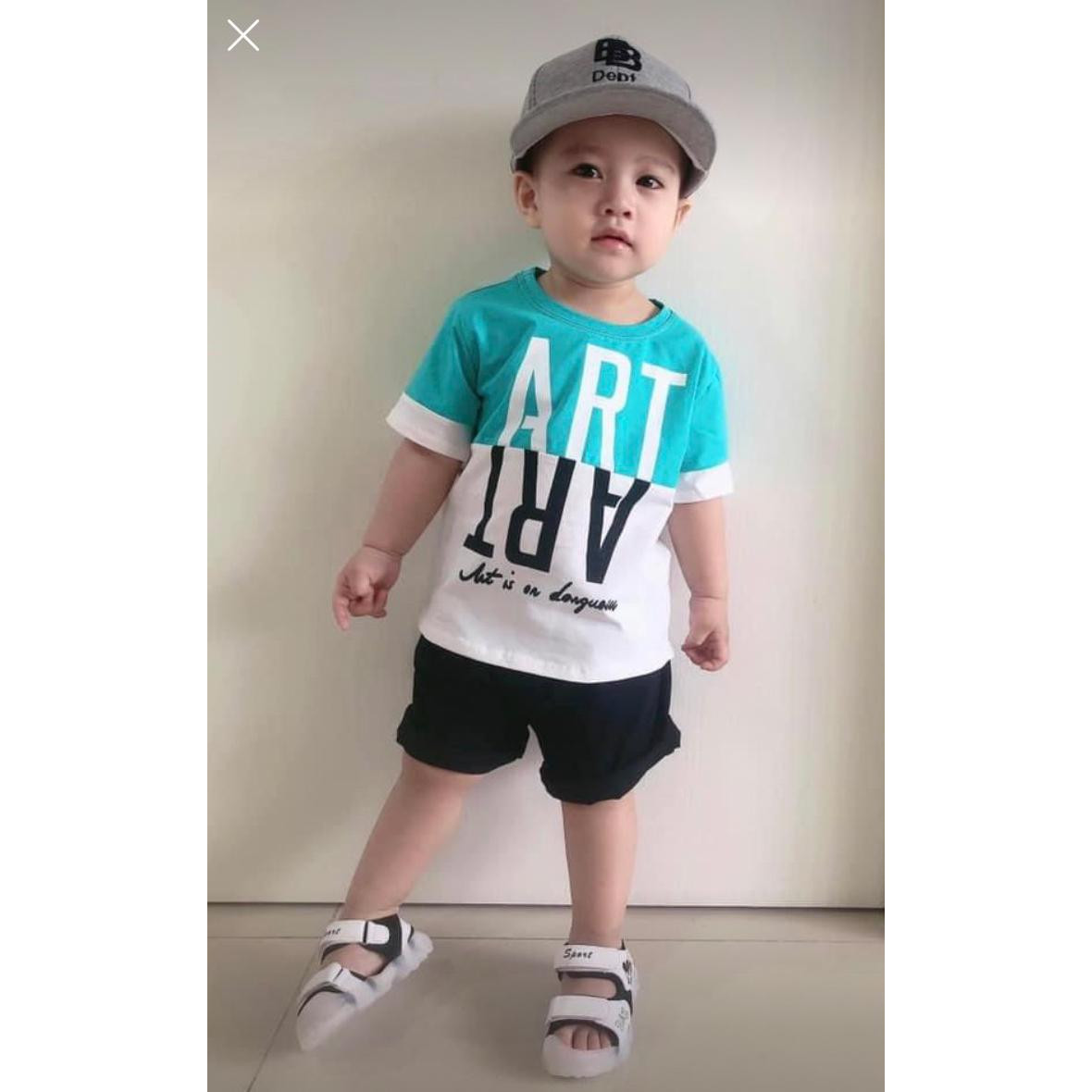 Bộ quần áo Bé trai in ART từ 7kg đến 25kg