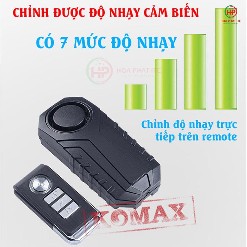 Thiết bị chống trộm cảm biến rung kèm remote Komax KM-R16A - Báo trộm cảm biến rung - Hàng chính hãng