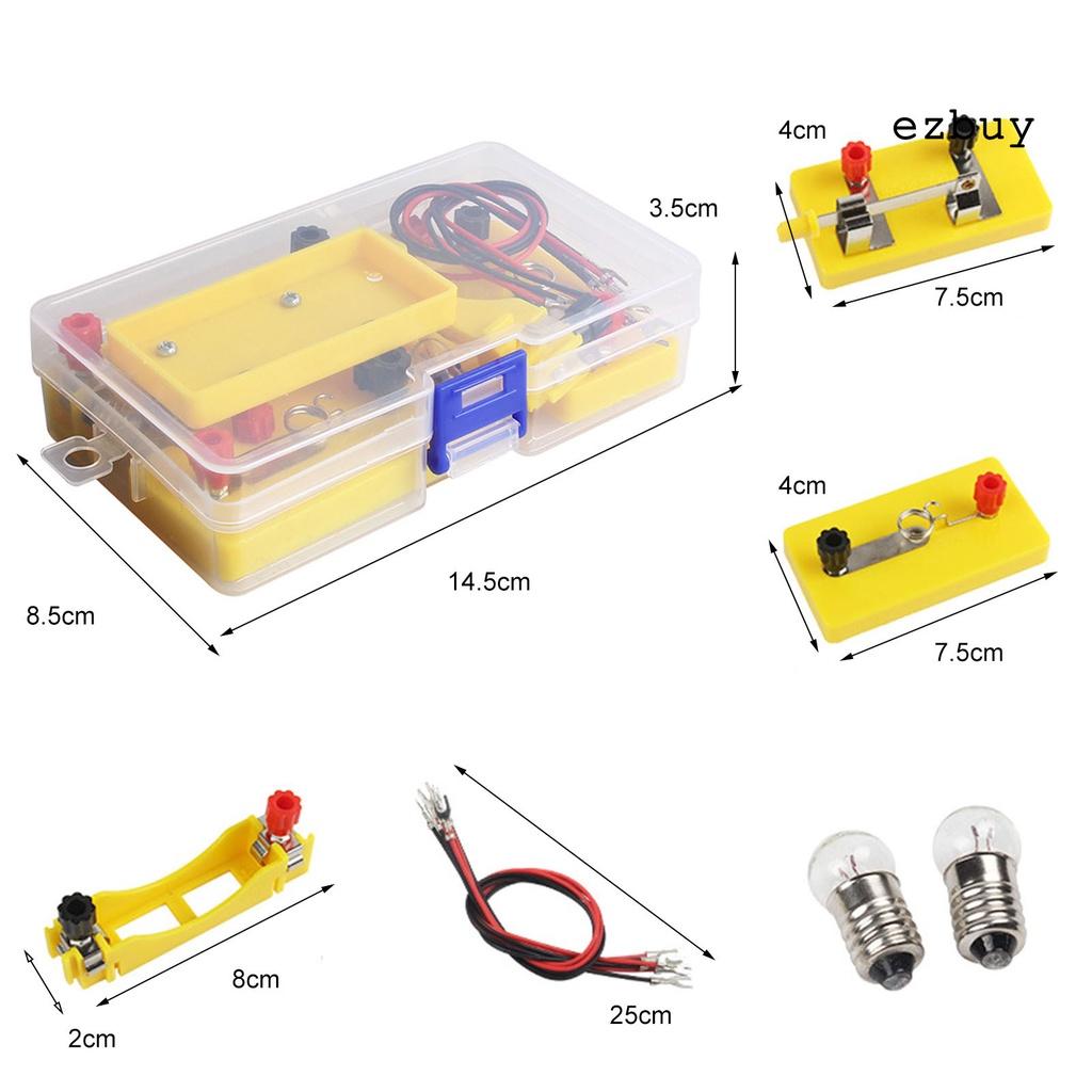 EY-Physics Science Kit Puzzle Practical Ability DIY Physics Science Lab Basic Circuit Learning Starter Kit for Kids