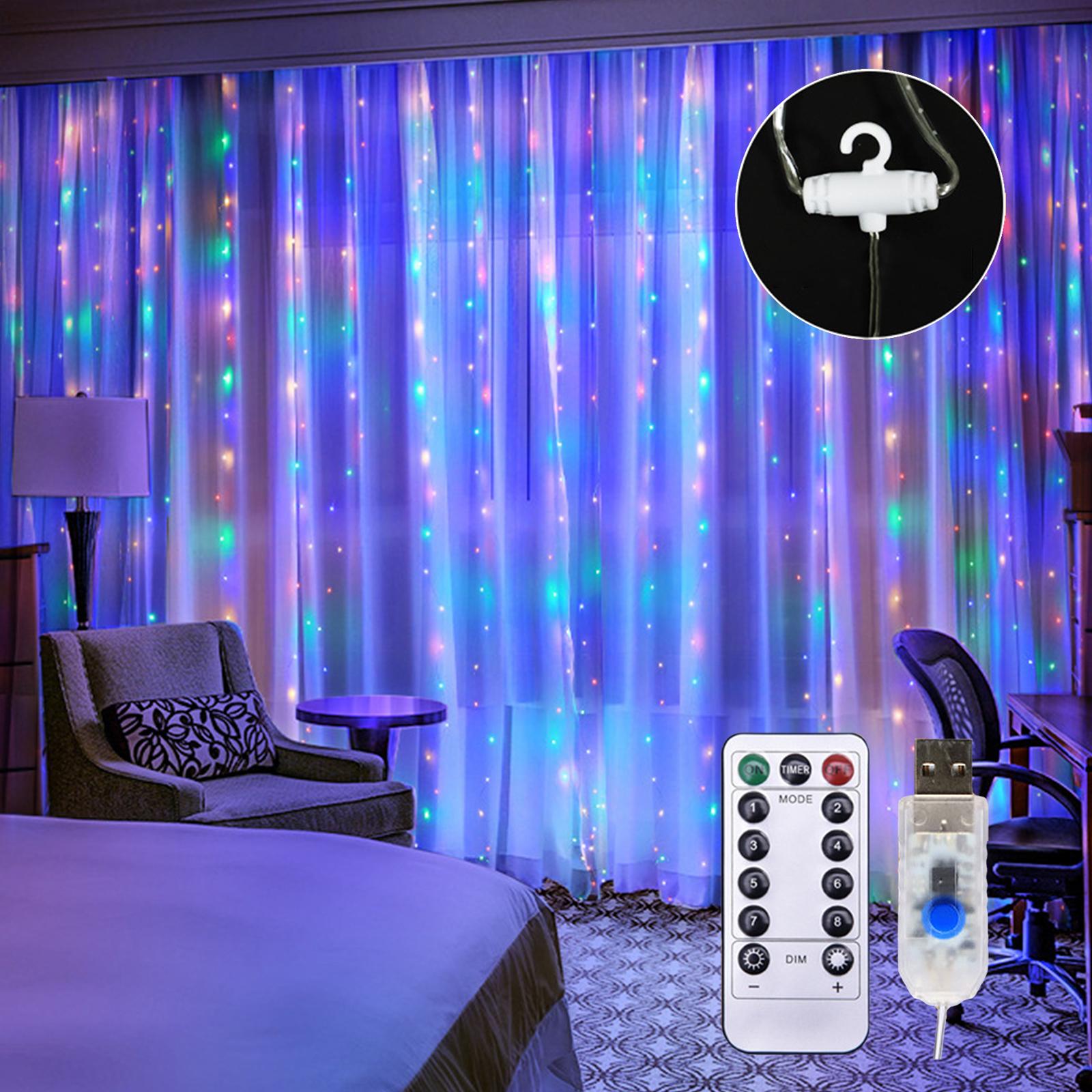 Đèn Dây Rèm Đèn Usb 600 Đèn Led Lấp Lánh