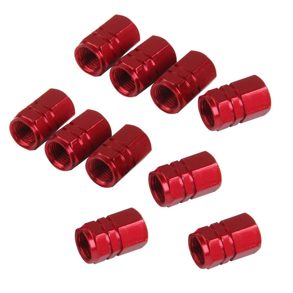 10pcs Car Motorcycle Tire Tyre  Valve   Truck Bike Valve Cover Red