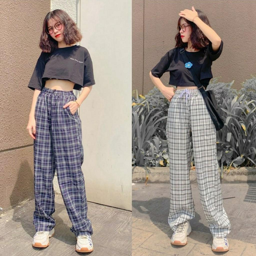 Quần Kẻ Caro Dáng Rộng Ulzzang Unisex (12 MÀU) - E01