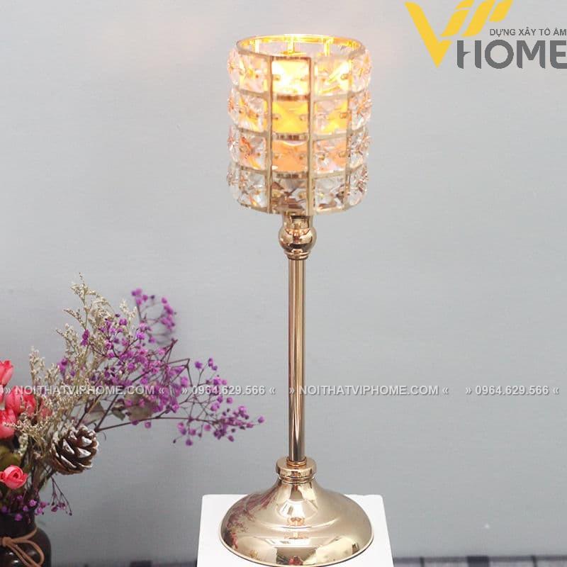 Đồ decor trang trí nội thất chân nến kiểu dáng nghệ thuật, sang trọng, hiện đại DDB 00164