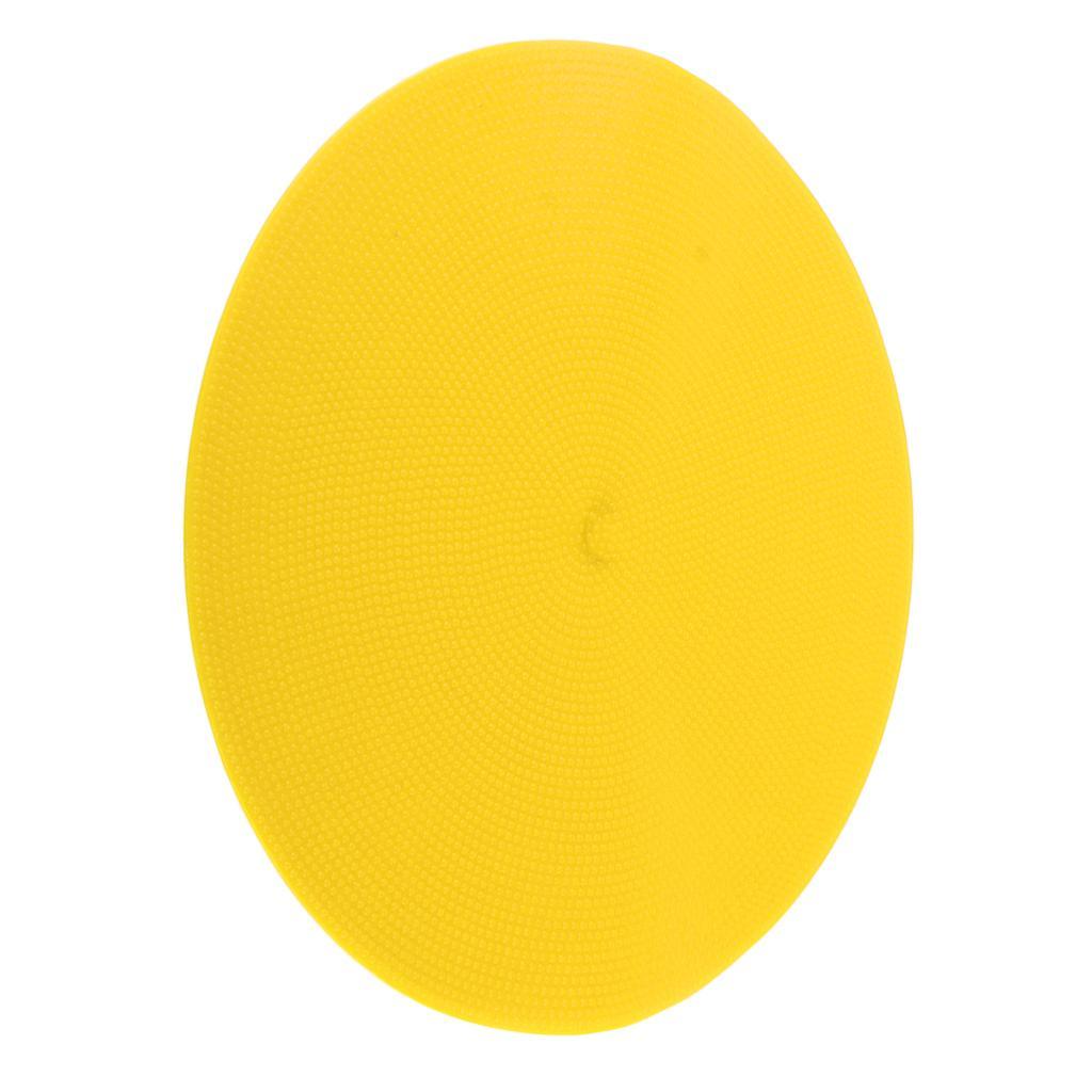 10PCS Green&Yellow Flat Rubber Disc Spot Markers 9 Inch Wear-proof Circles