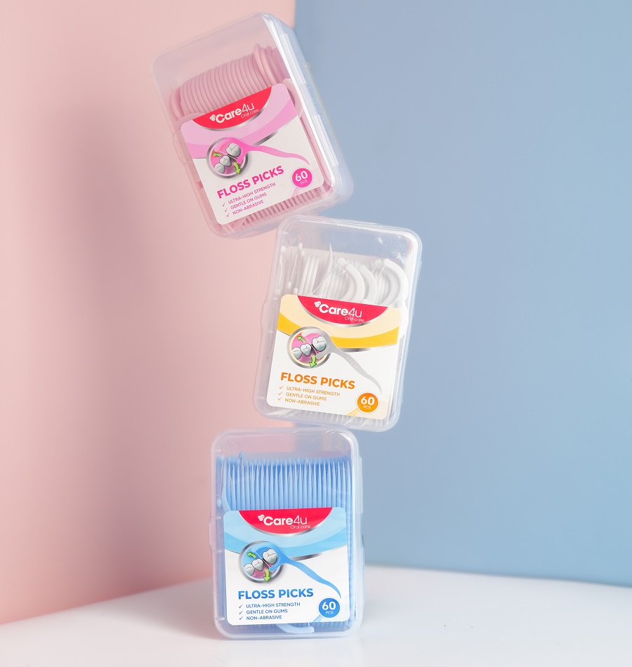 [ Combo mua 2 tặng 1 ] Chỉ kẽ răng Care4u chăm sóc răng miệng Pierrot- Các màu