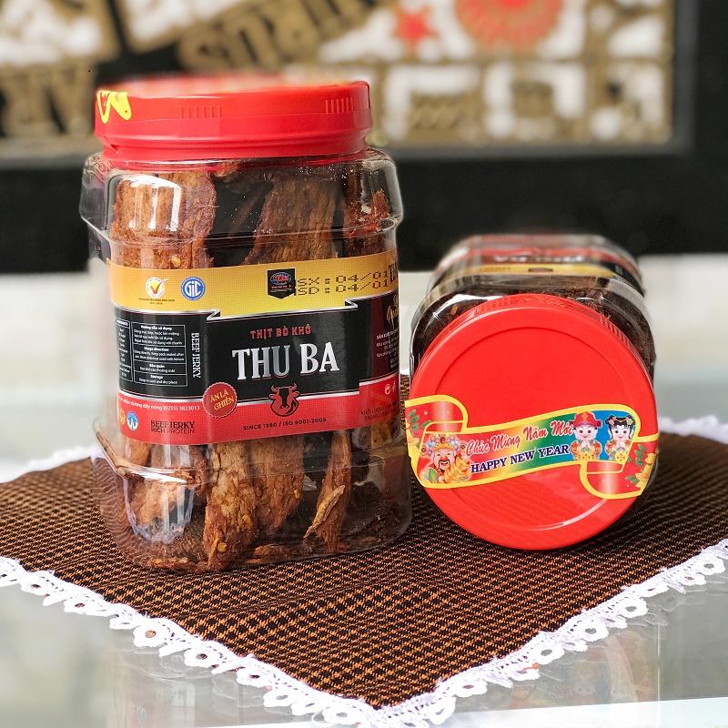 Thịt bò khô miếng Đặc sản Quảng Ngãi hũ 500gr