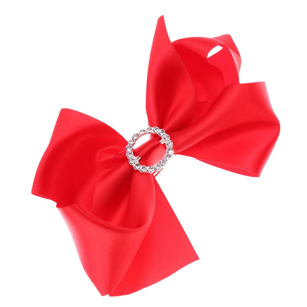 Kids Baby Bow Hairpins Hair Clip Kids Barrette Hair Accessories Red