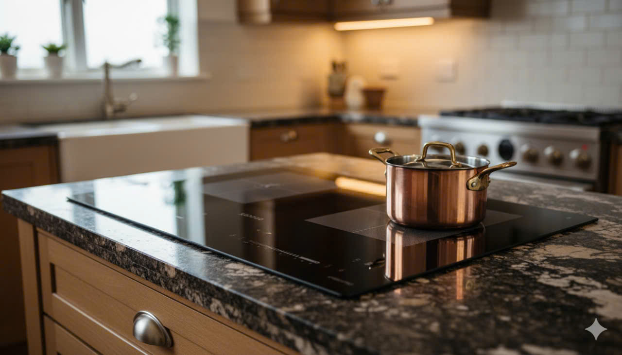 Kopper Bếp Từ Đôi KP9981PRO Công Nghệ Đức Tổng Công Suất 4800W Tiết Kiệm Điện 38% Mâm Từ Đồng 200mm An Toàn Chống Trào Chống Cháy Nồi Tự Động Hàng Chính Hãng