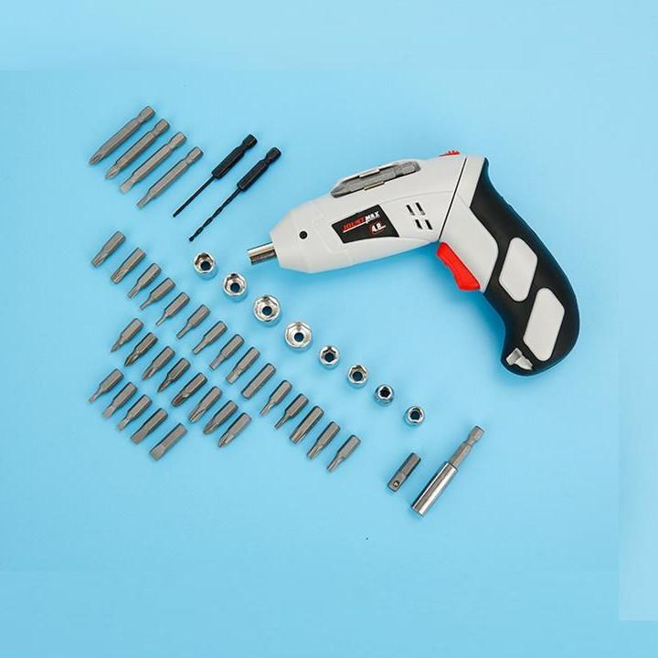 Bộ Máy Khoan Cầm Tay Đa Năng 45 Chi Tiết Tiện Dụng Tặng Kèm 3 Bút Bi Nước - Hàng Chất Lượng