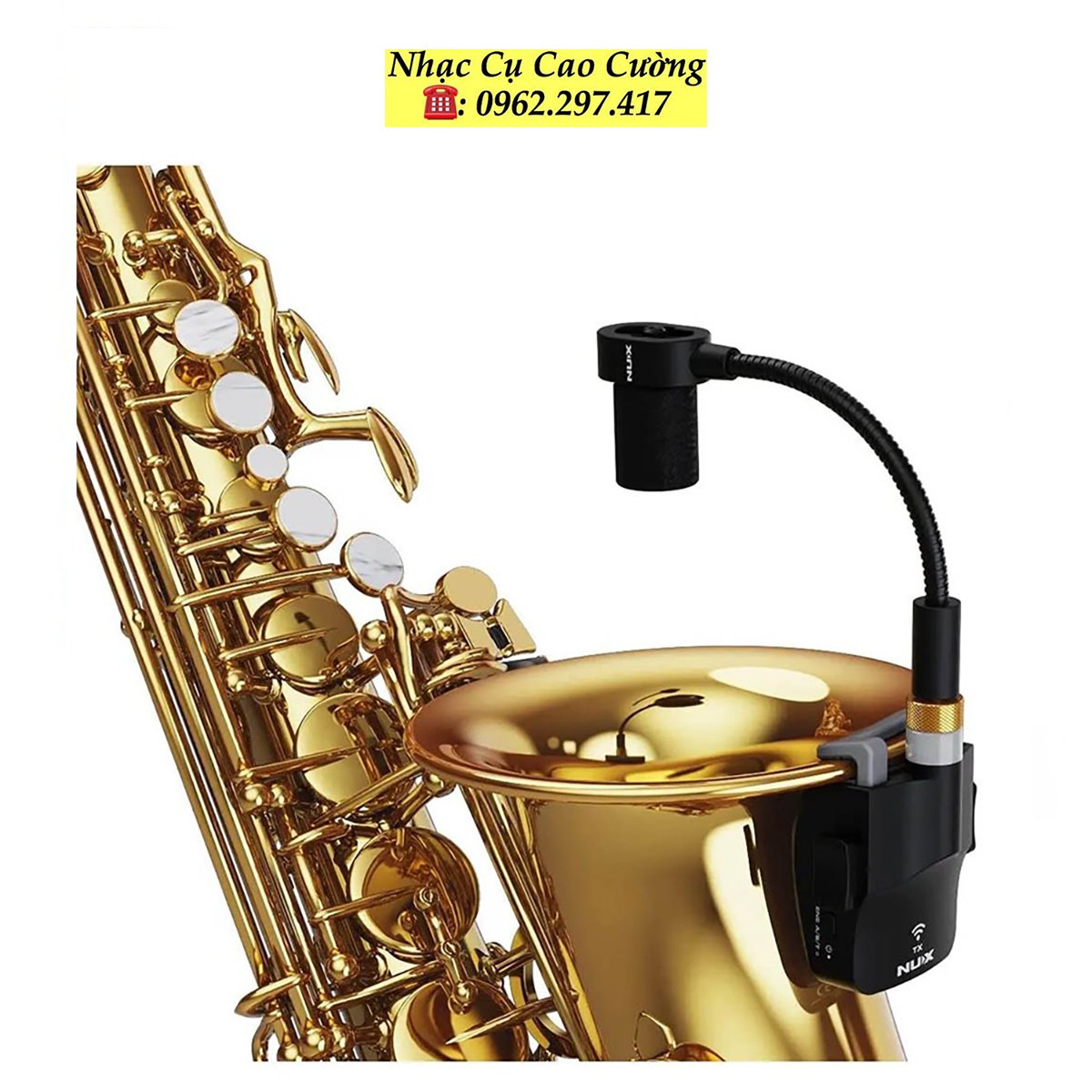 Mic Không Dây Cho Kèn Saxophone  Nhạc Cụ Cao Cường