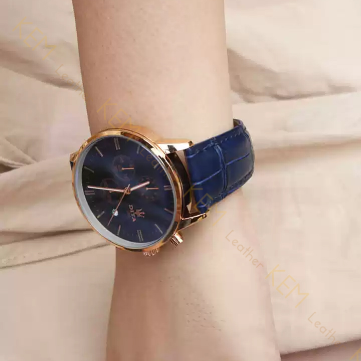 Dây đồng hồ Da Cá Sấu Navy Size 17/18/19/20/21/22/23/24/25/26mm - Dây Đeo Da Cá Sấu Thật 100% - Bảo Hành 12 Tháng