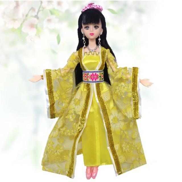 Đầm cổ trang của búp bê 30 cm