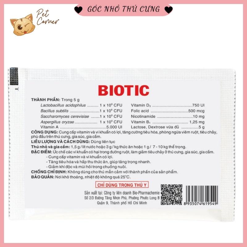 Men tiêu hóa cho chó mèo Biotic 5gr