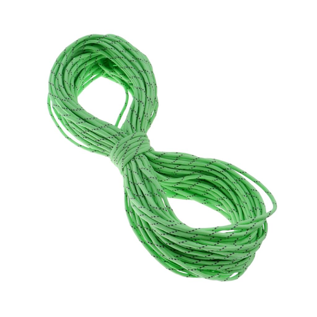 100FT 9 Core Strand Luminous Paracord Parachute Cord Reflective Rope