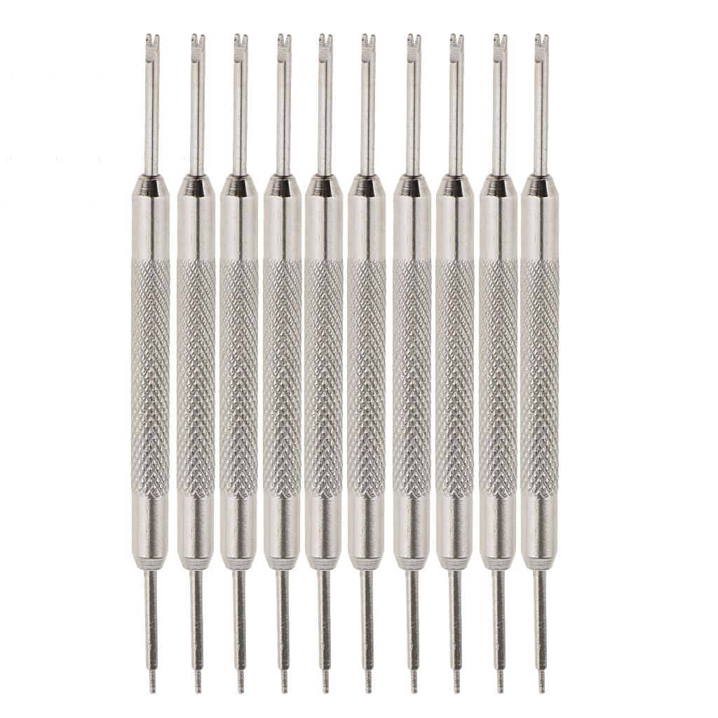 10pcs Metal Watch Band Strap Spring Bar Link Pin Remover Repair Removal Tool
