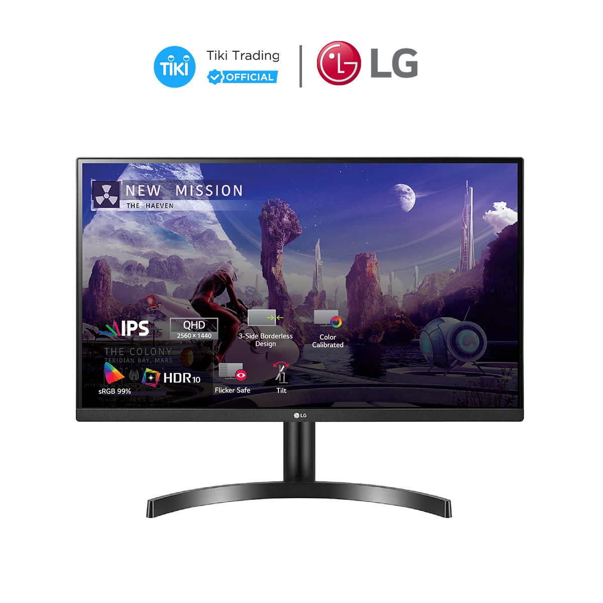 Màn Hình Gaming LG 27QN600-B 27 inch QHD (2560x1440) 5ms / 75Hz / HDR / IPS / AMD FreeSync - Hàng Chính Hãng