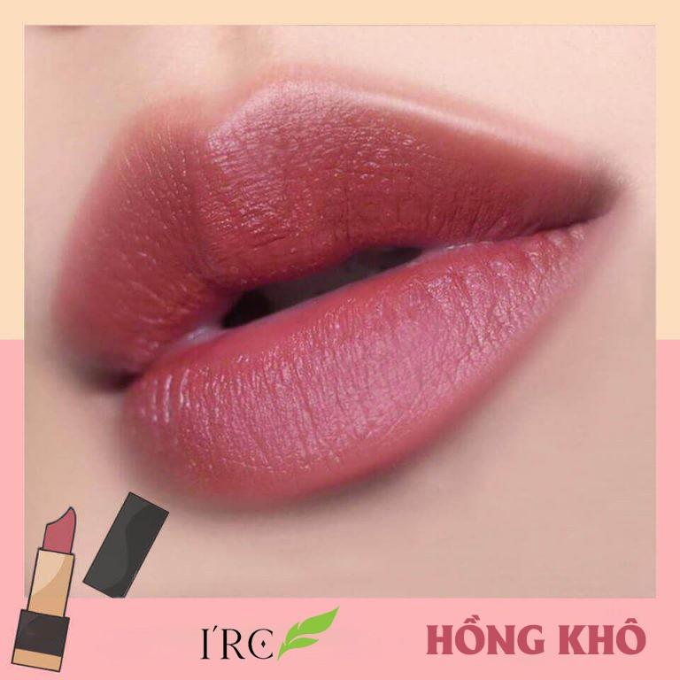 Son lì Matte IRC dạng sáp ăn lâu trôi không chì chính hãng sử dụng công nghệ khóa màu Hàn Quốc 10g