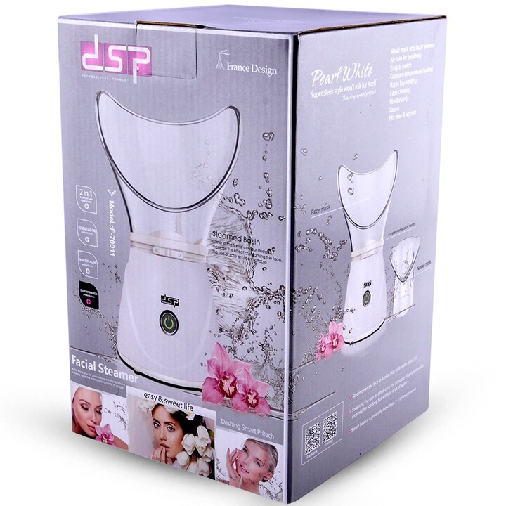 Máy xông mặt xông mũi thư giãn bằng hơi nước DSP 70011 dung tích bình chứa 60ml, thiết kế điều chỉnh lượng hơi dễ dàng- Hàng chính hãng