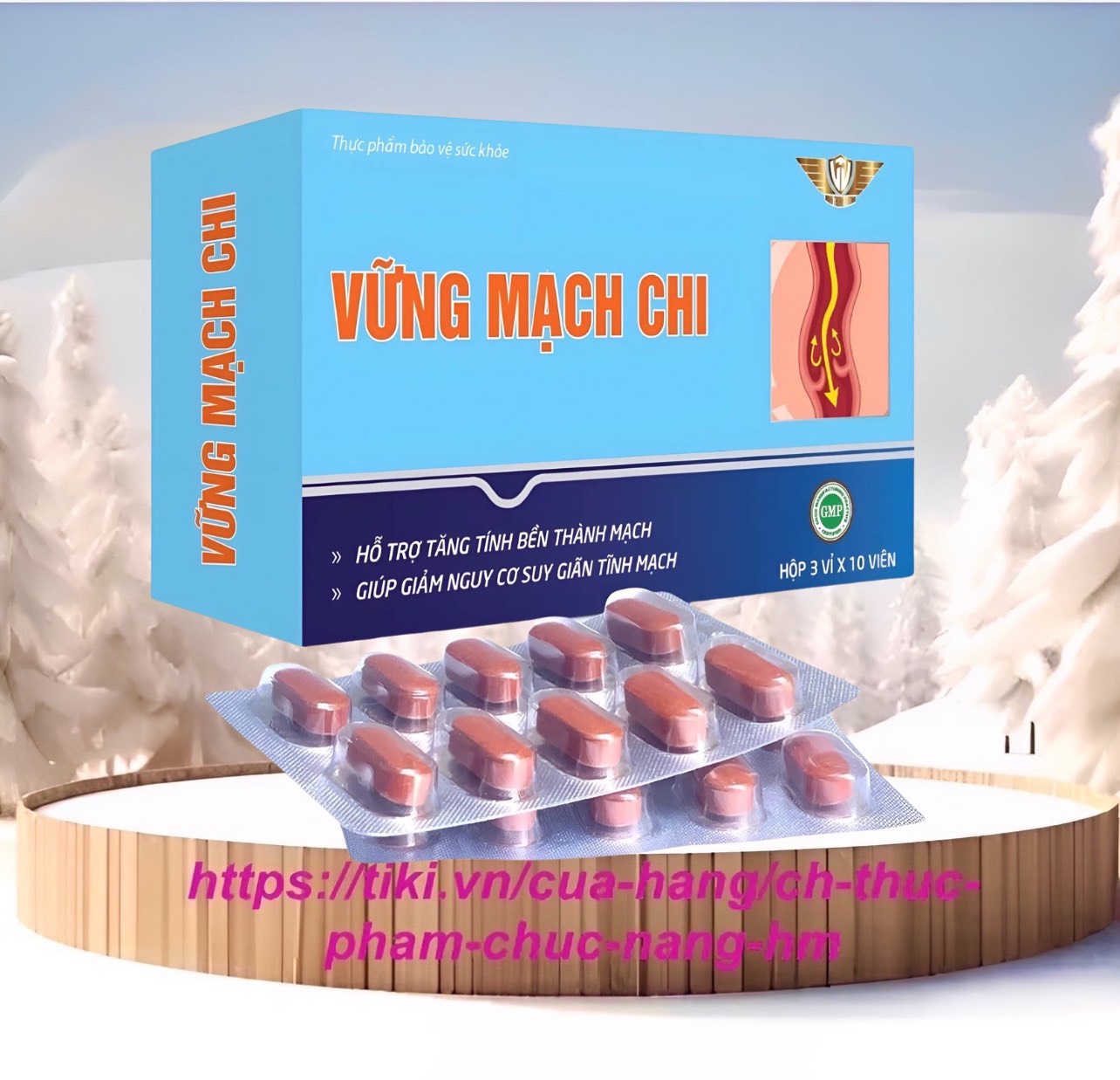 ￼Vững mạch chi - hộp 30 viên - hỗ trợ tăng tính bền thành mạch, giúp giảm nguy cơ suy tĩnh mạch